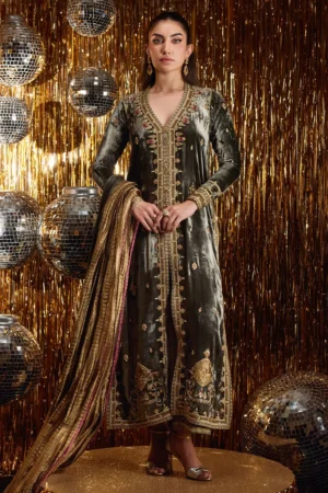 Farah Talib Aziz Velvet Fete - Sarina Slate