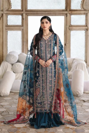 Qalamkar Shadmaani Wedding Formals 25 - RH-02 Neelam