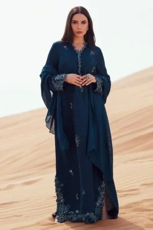 Zainab Salman Silk Solids 26 - Deep Bay