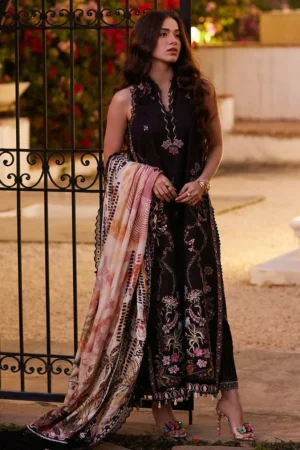 Farah Talib Aziz Luxury Lawn - Blanca Black