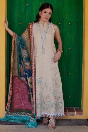 Farah Talib Aziz Luxury Lawn - Isabella Sand