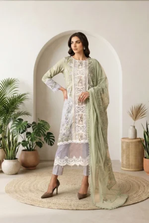 Maria B Embroidered Lawn - DS-2606-B