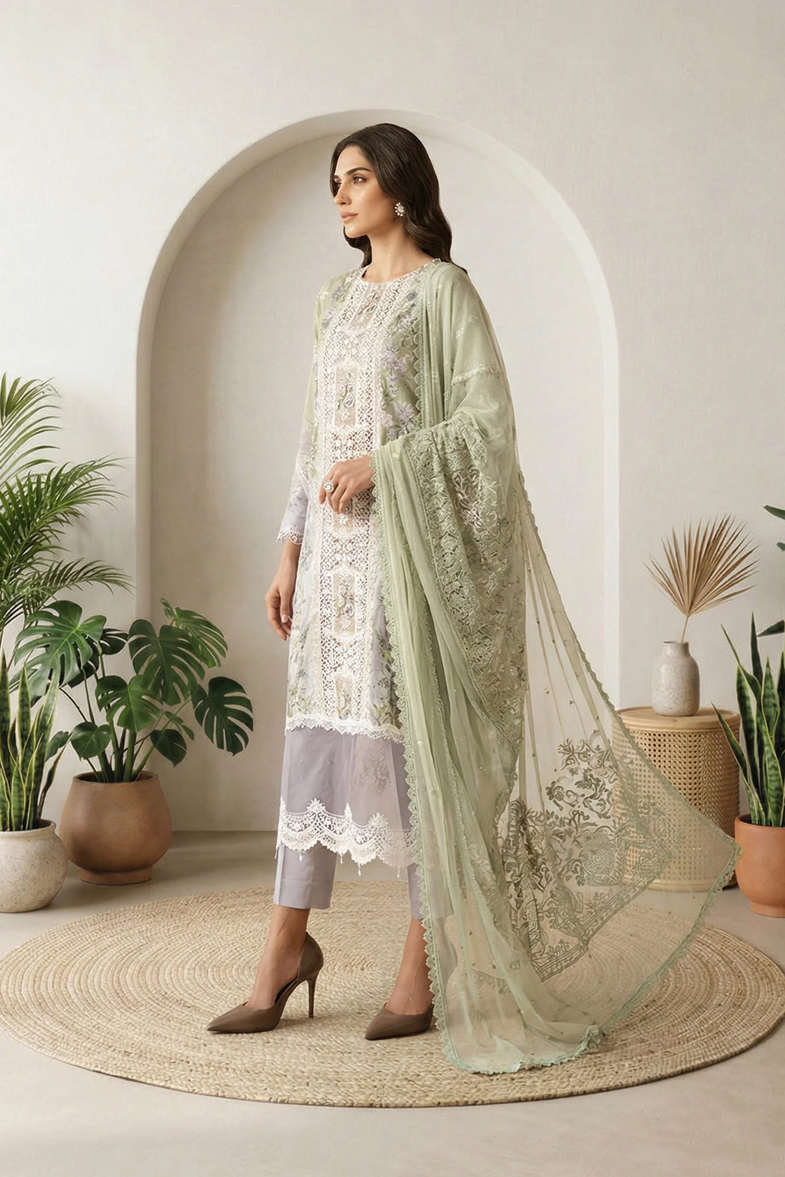 Maria B Embroidered Lawn - DS-2606-B