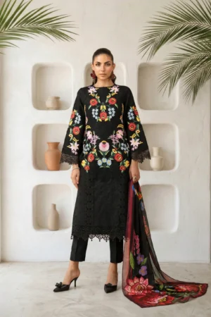Maria B Embroidered Lawn - DS-2610-B
