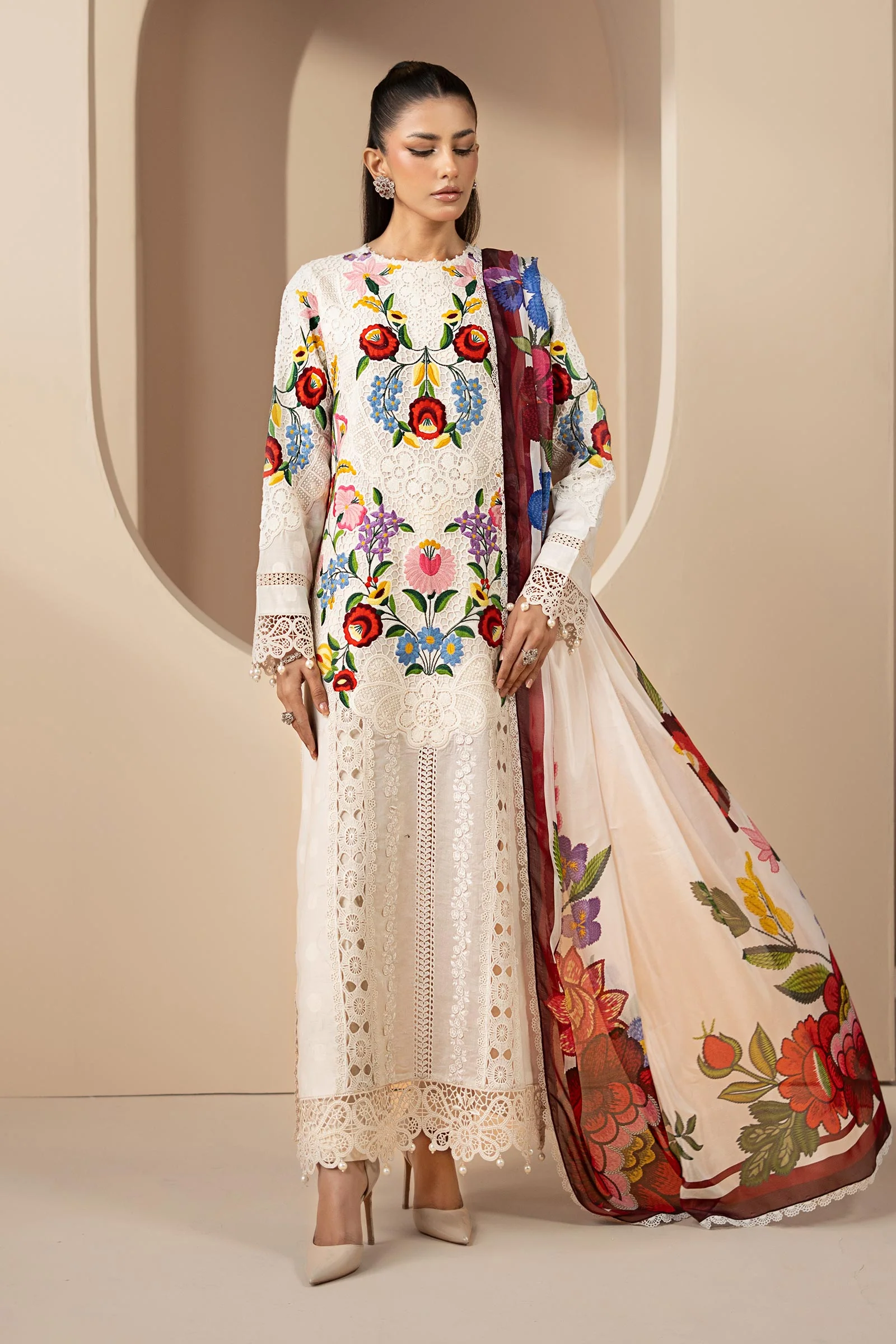 Maria B Embroidered Lawn - DS-2610-A