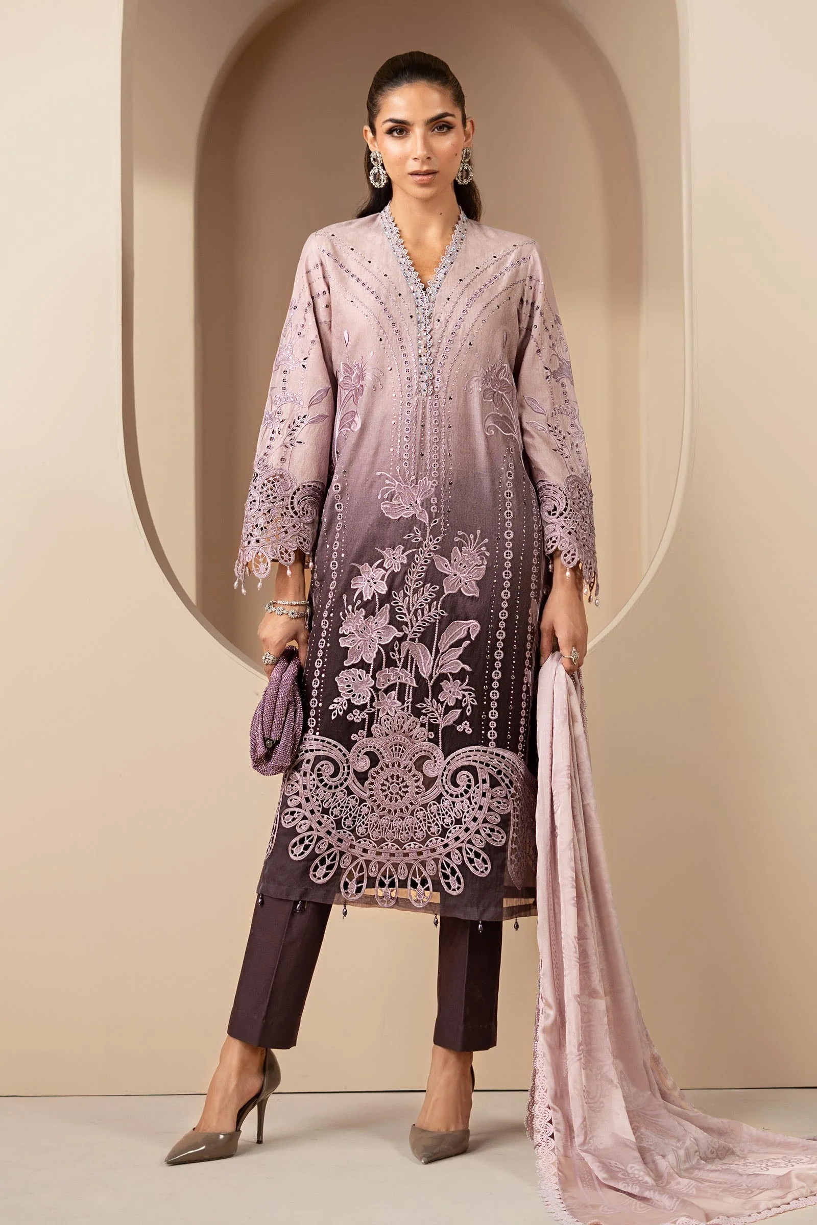 Maria B Embroidered Lawn - DS-2601-B