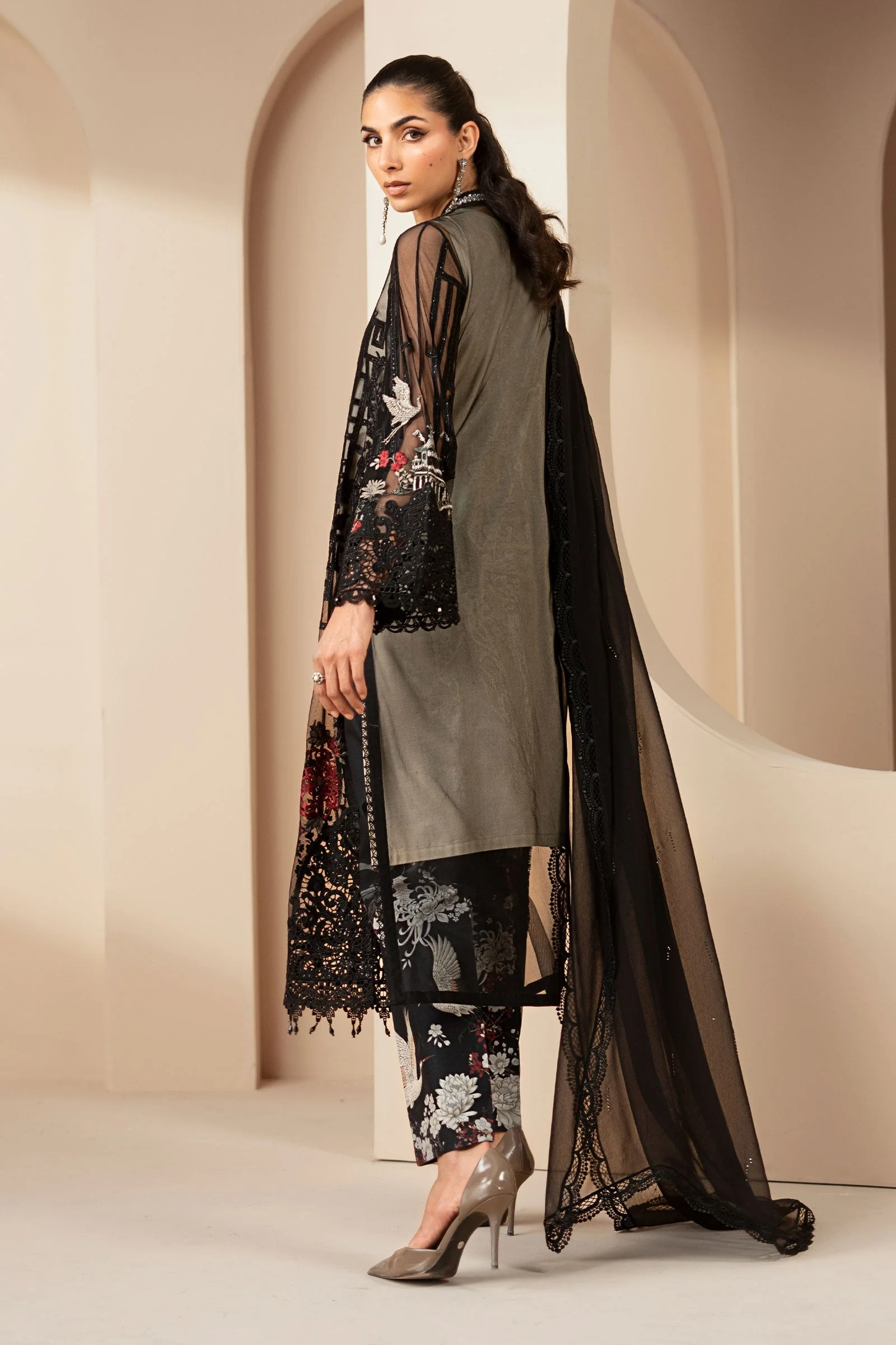 Maria B Embroidered Lawn - DS-2607-B