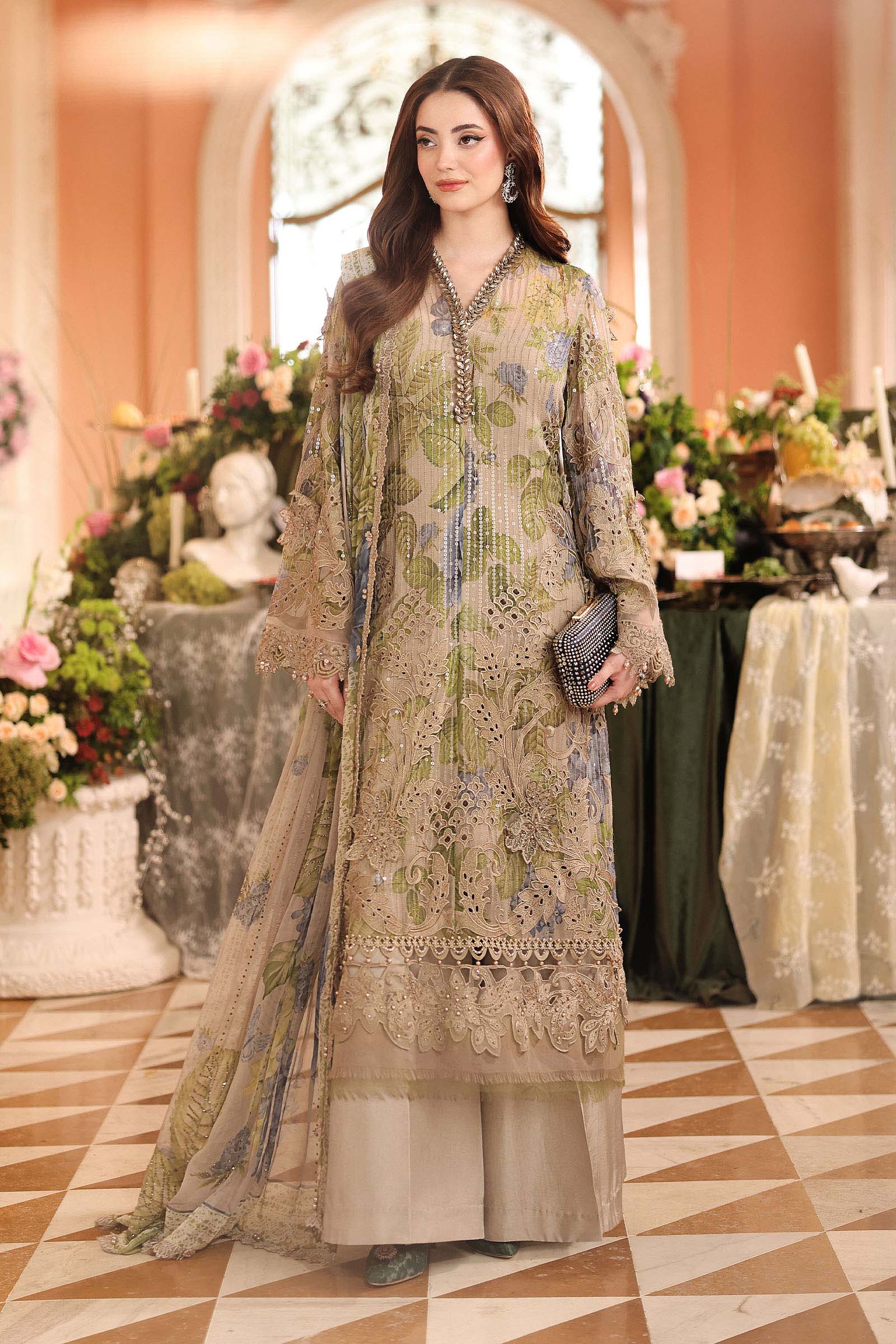 Maria B Embroidered Chiffon | MPC-26-203